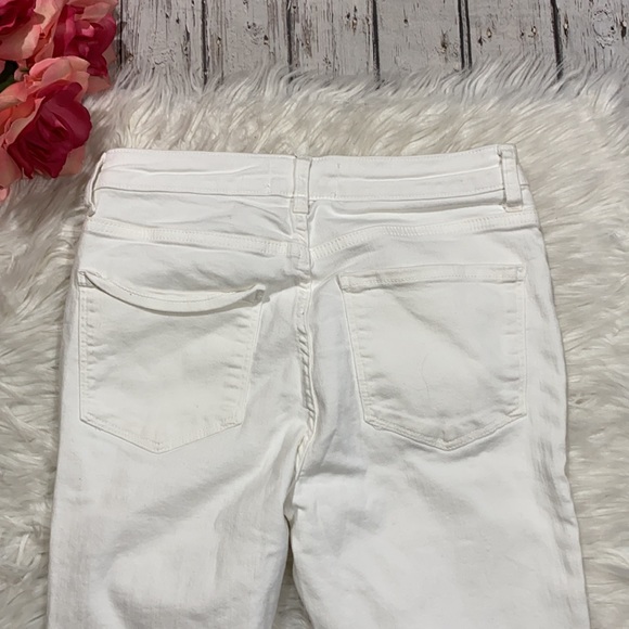 ZARA White Flare Leg Jeans sz 4 - Picture 7 of 9